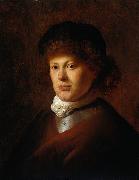 Jan lievens Portrait of Rembrandt van Rijn oil